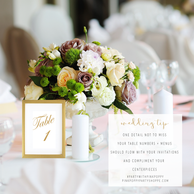 {Wedding Tip} One Detail Not to Miss