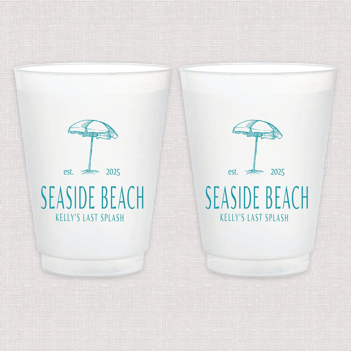 Last Splash Bachelorette Frosted Plastic Cups