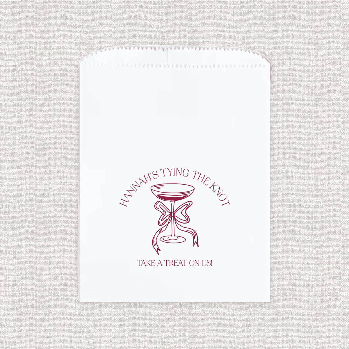 She's Tying The Knot Bridal Shower Favor Treat Bag