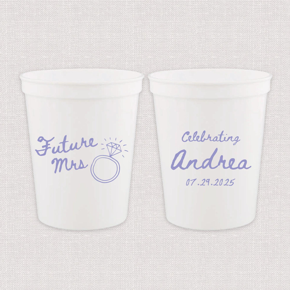 Future Mrs Bridal Shower Stadium Cups