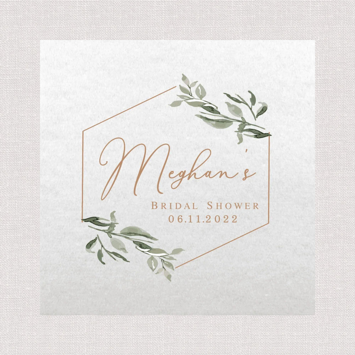 Bridal Shower Full Color Napkins