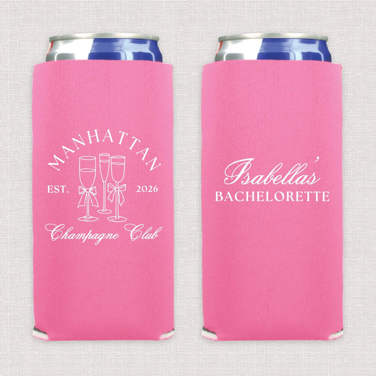 Champagne Club Bachelorette Slim Can Cooler