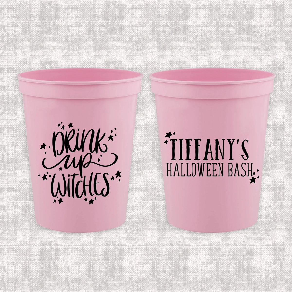 Drink Up Witches Personalized Stadium Cups