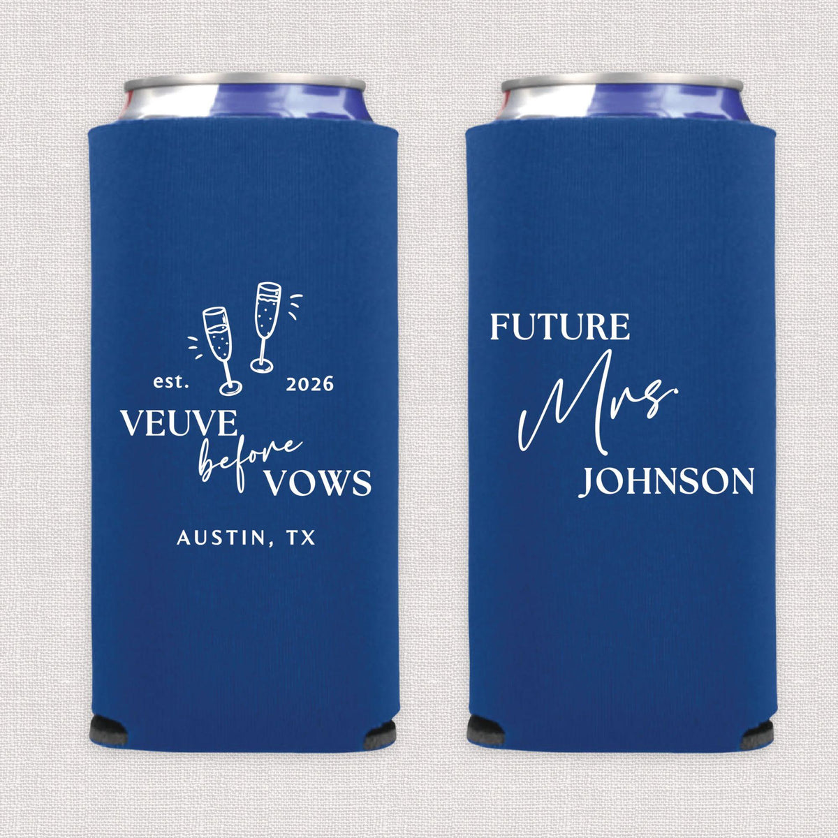 Veuve Before Vows Bachelorette Slim Can Cooler