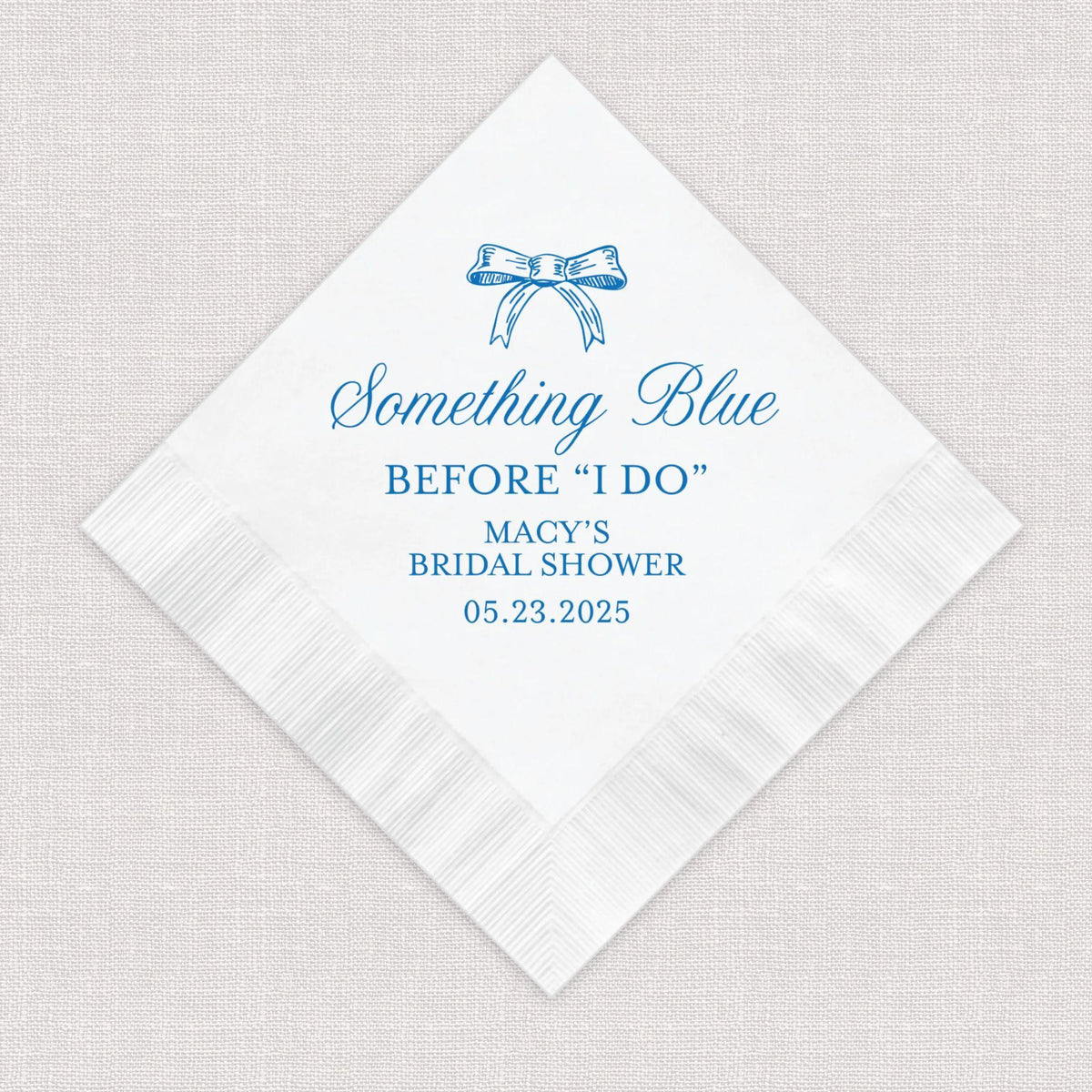 Something Blue Before I Do Bridal Shower Napkins