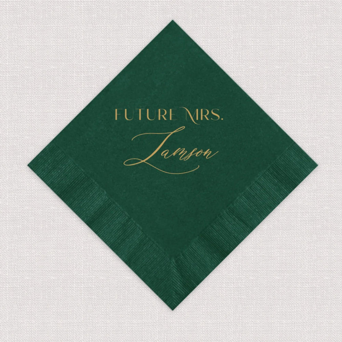 Future Mrs Script Bridal Shower Napkins