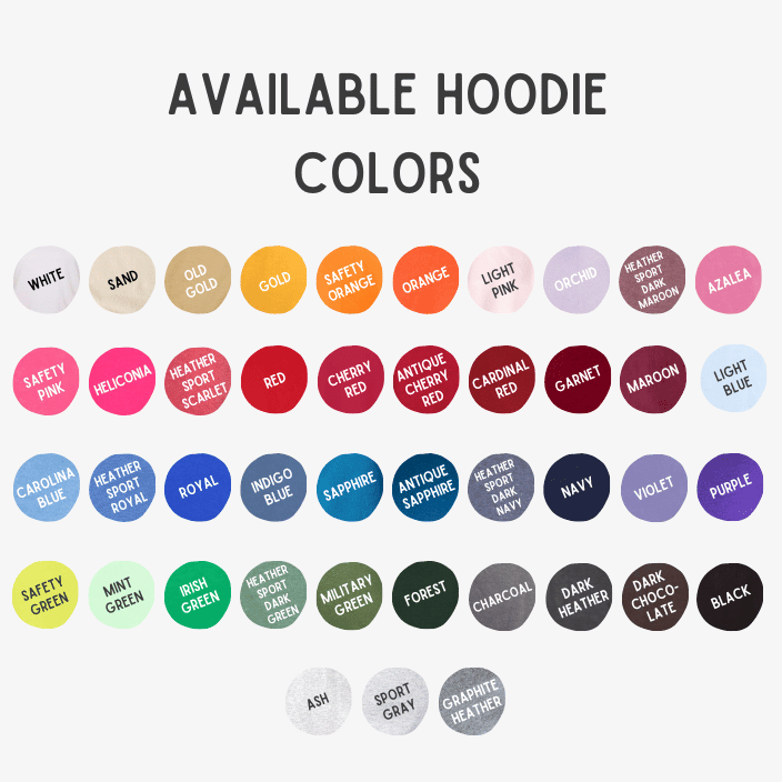 Anniversary Date Embroidery Hoodie