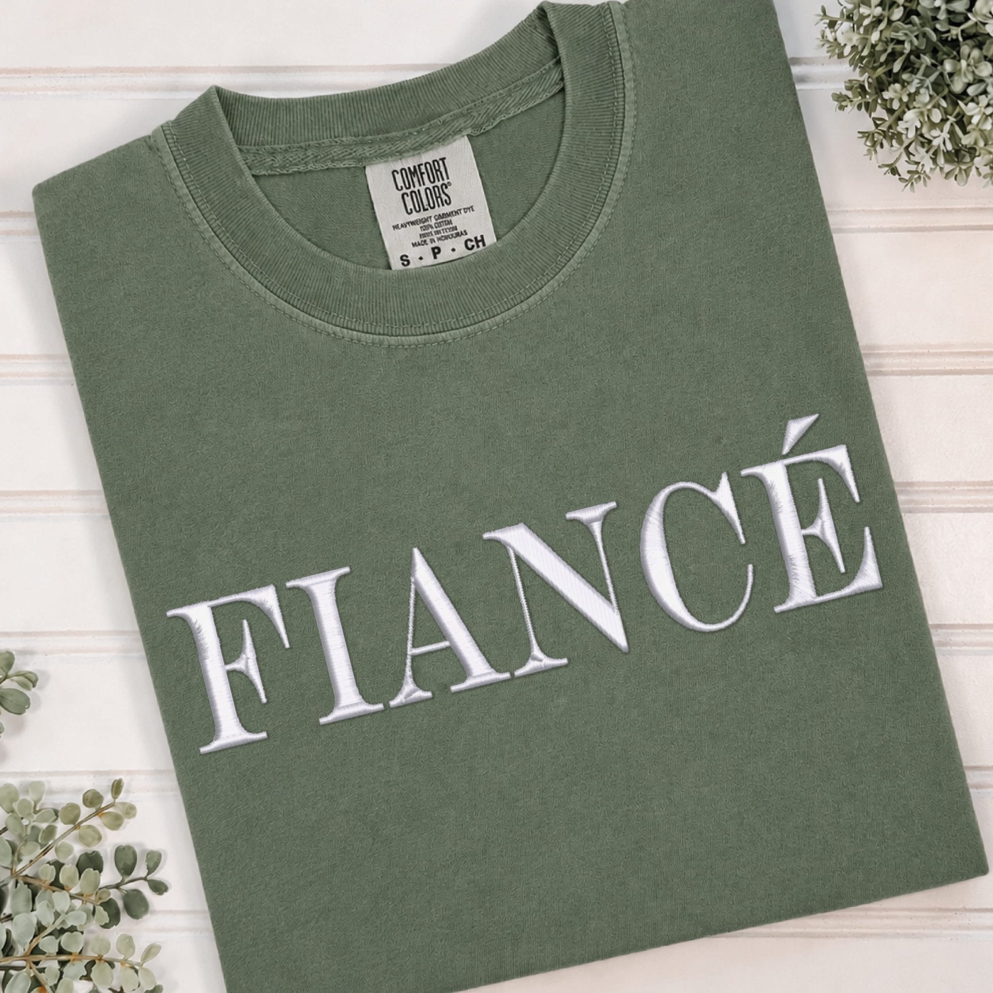 Fiance Embroidered T-Shirt