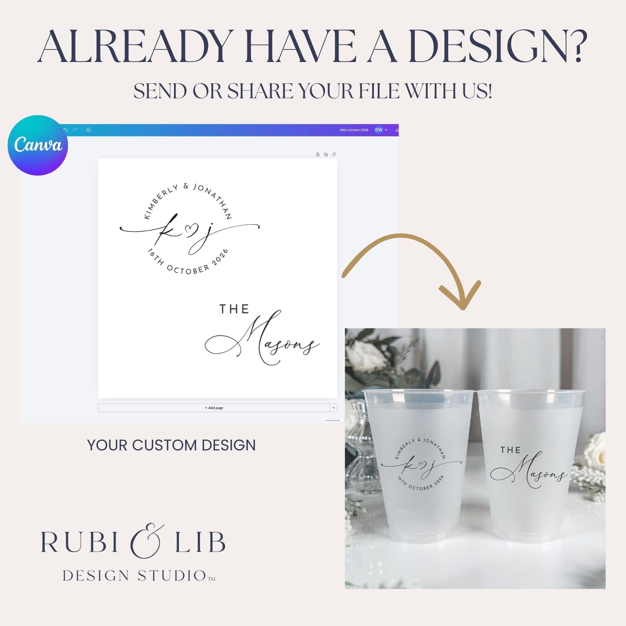 Design Your Own Frosted Shatterproof Plastic Cups