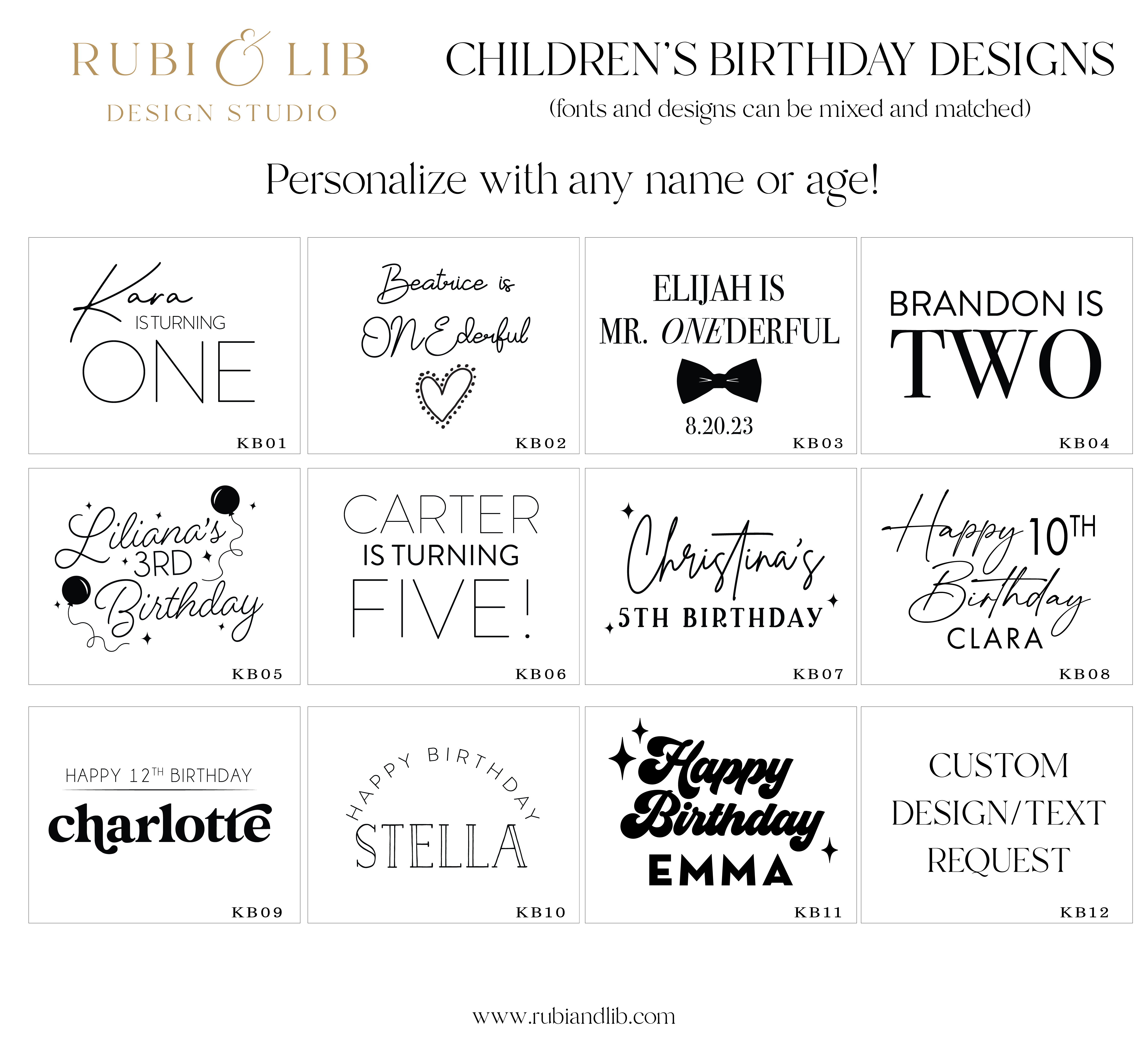 Birthday (Kids) Napkins - Napkins - Foil Stamped