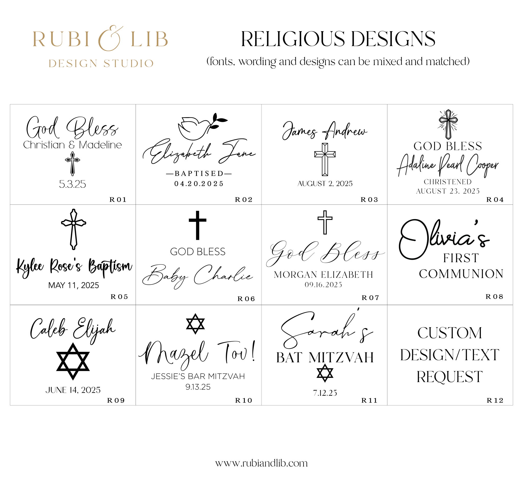Personalized Religious Napkins - Napkins - Foil Stamped