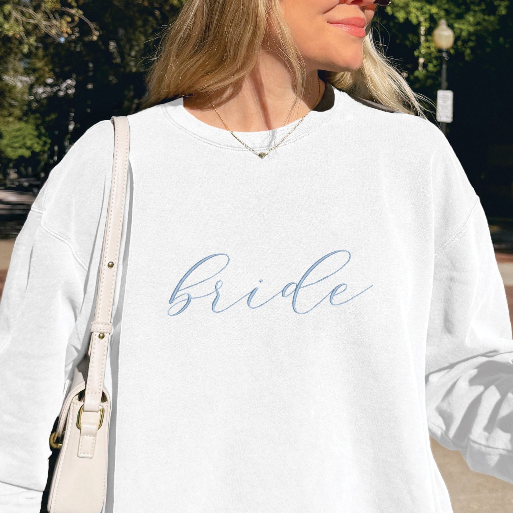 Embroidered Bridesmaid Comfort Colors Sweatshirt