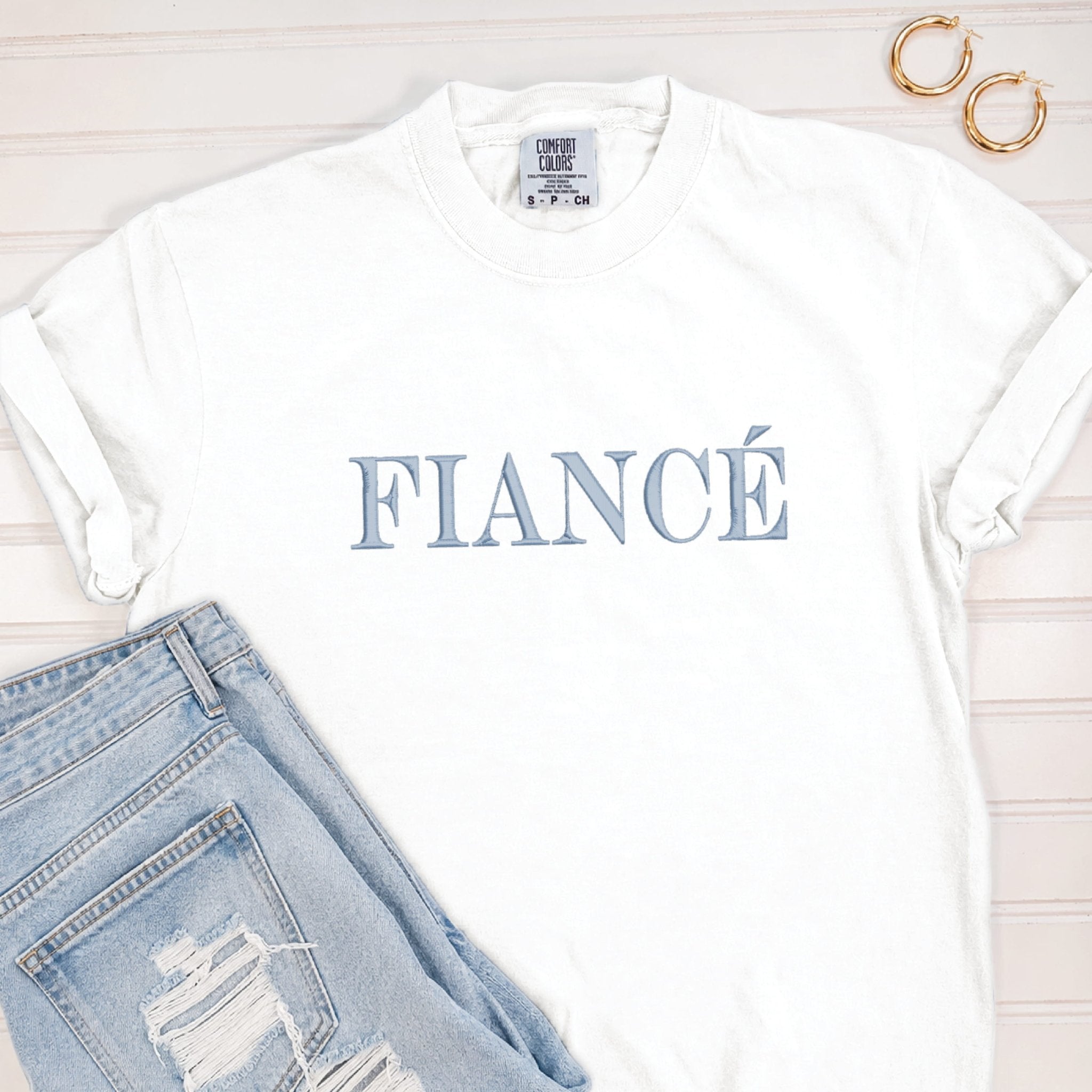 Fiance Embroidered T-Shirt