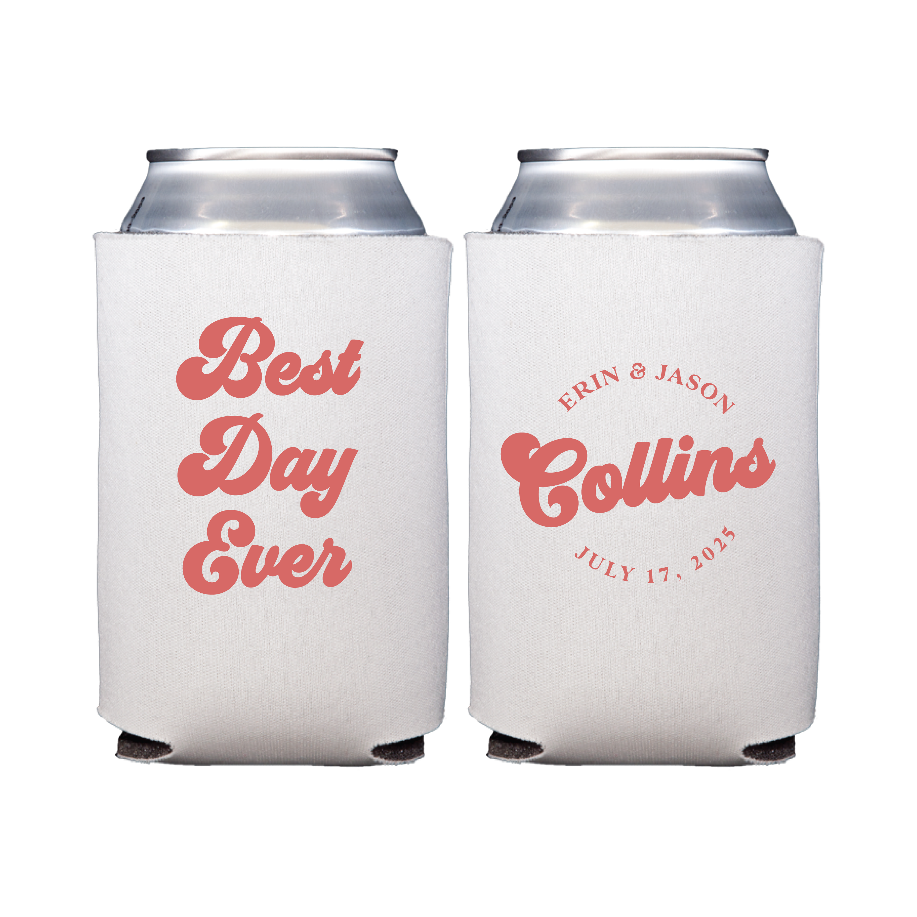 Best Day Ever Wedding Reception Bar Can Coolers - Can Cooler