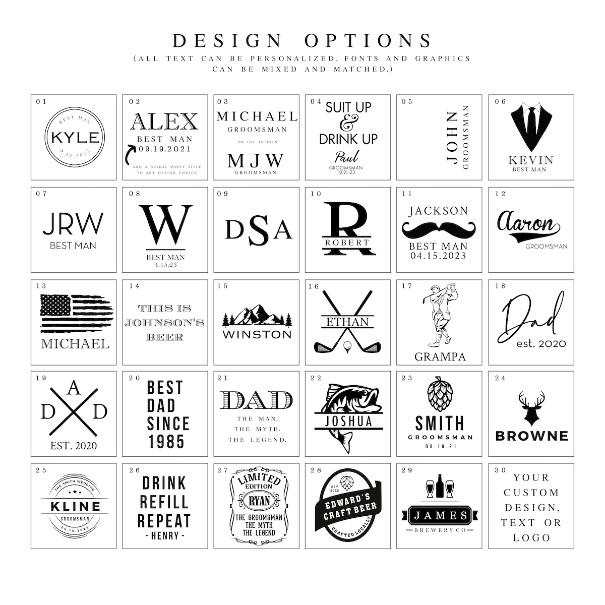 Personalized Tumbler for Him - Barn Street Designs