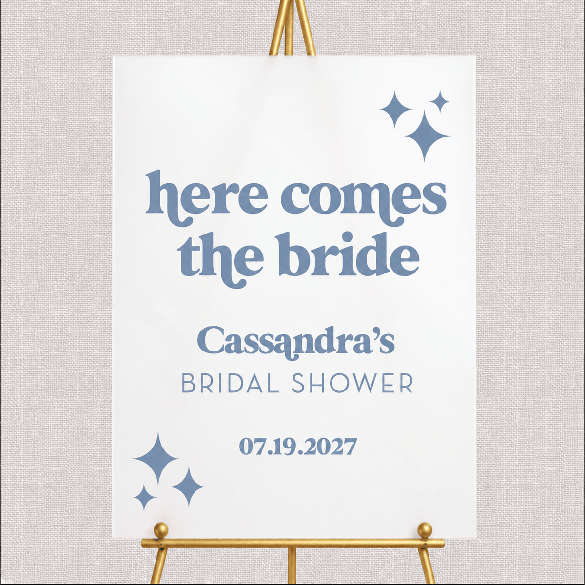 Here Comes the Bride Bridal Shower Welcome Sign