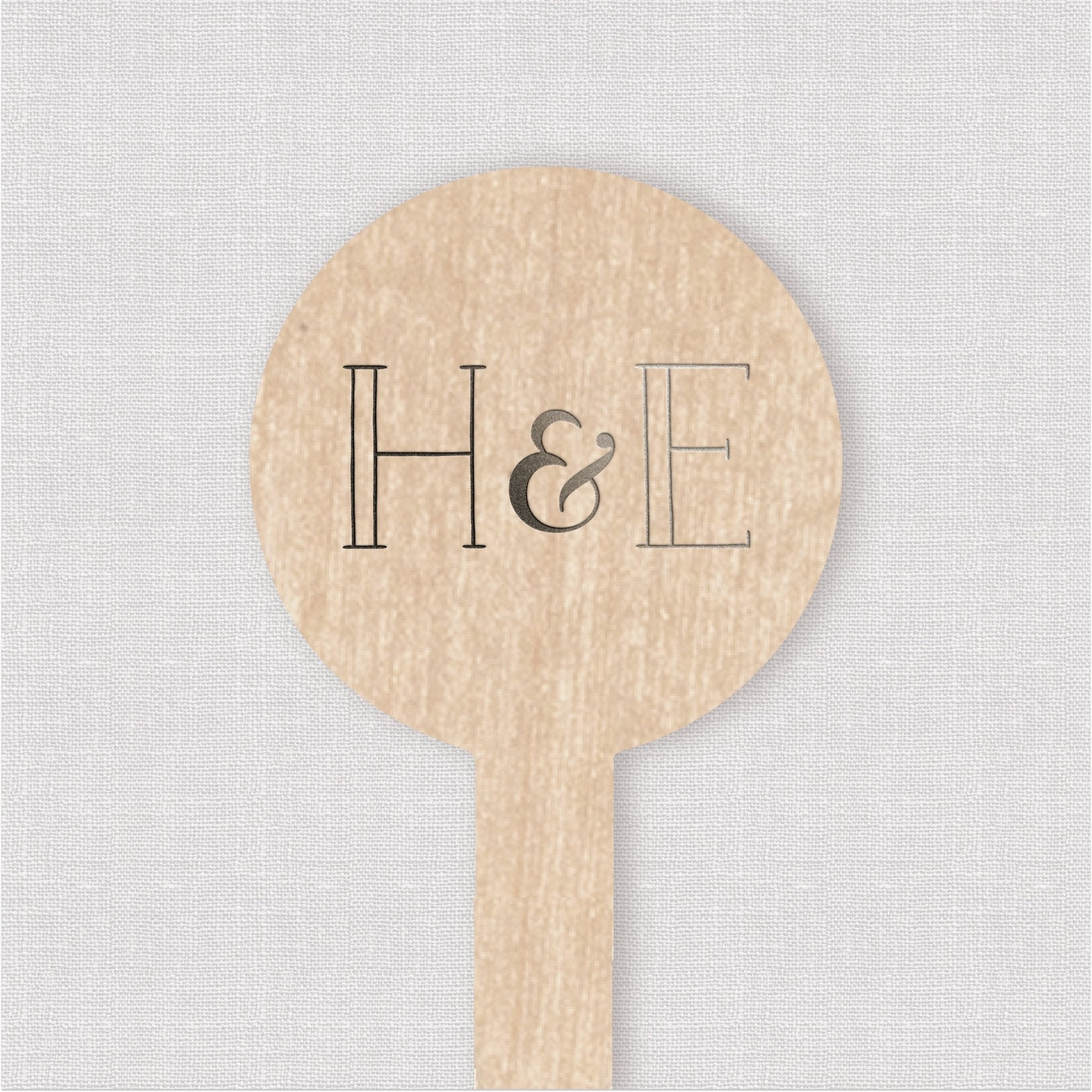 Modern Initials Drink Stir Stick