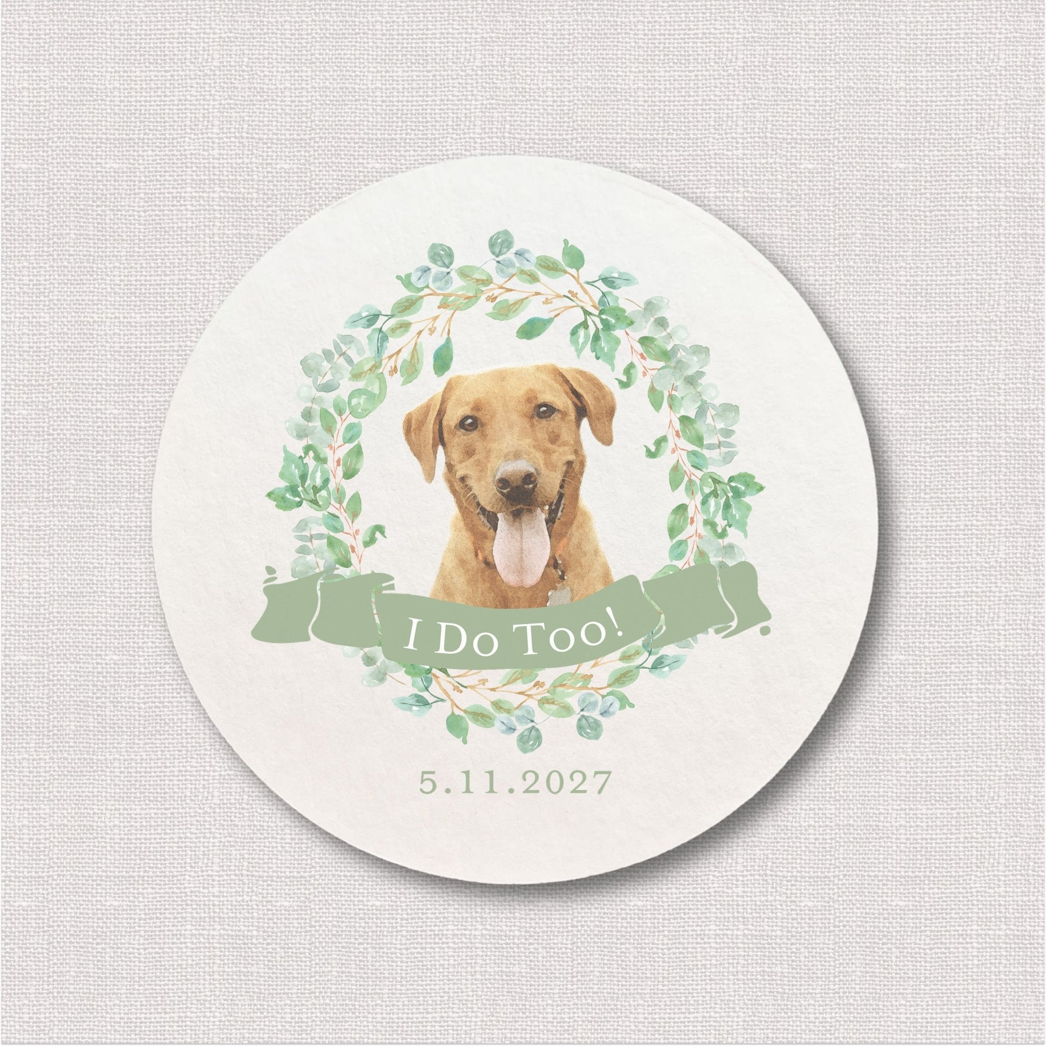 I Do Too Full Color Personalized Coasters