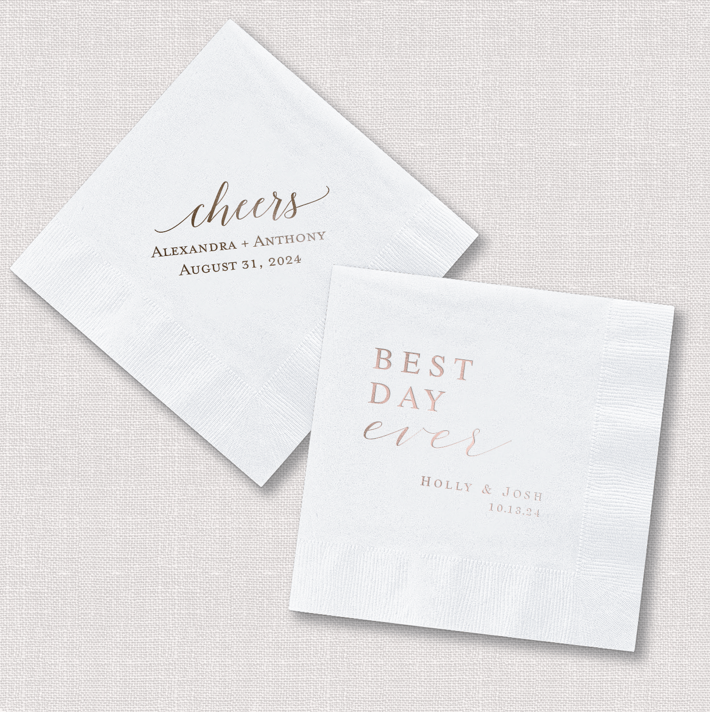 Fun Sayings Wedding Napkins