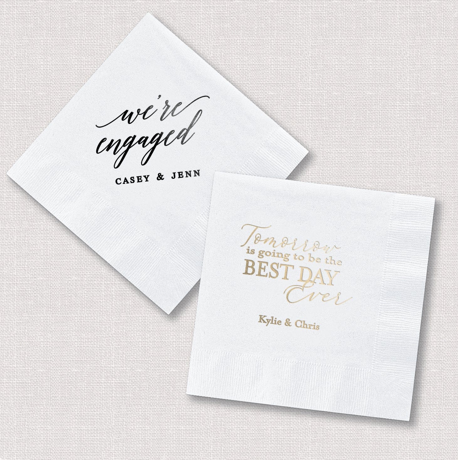 Engagement & Rehearsal Napkins