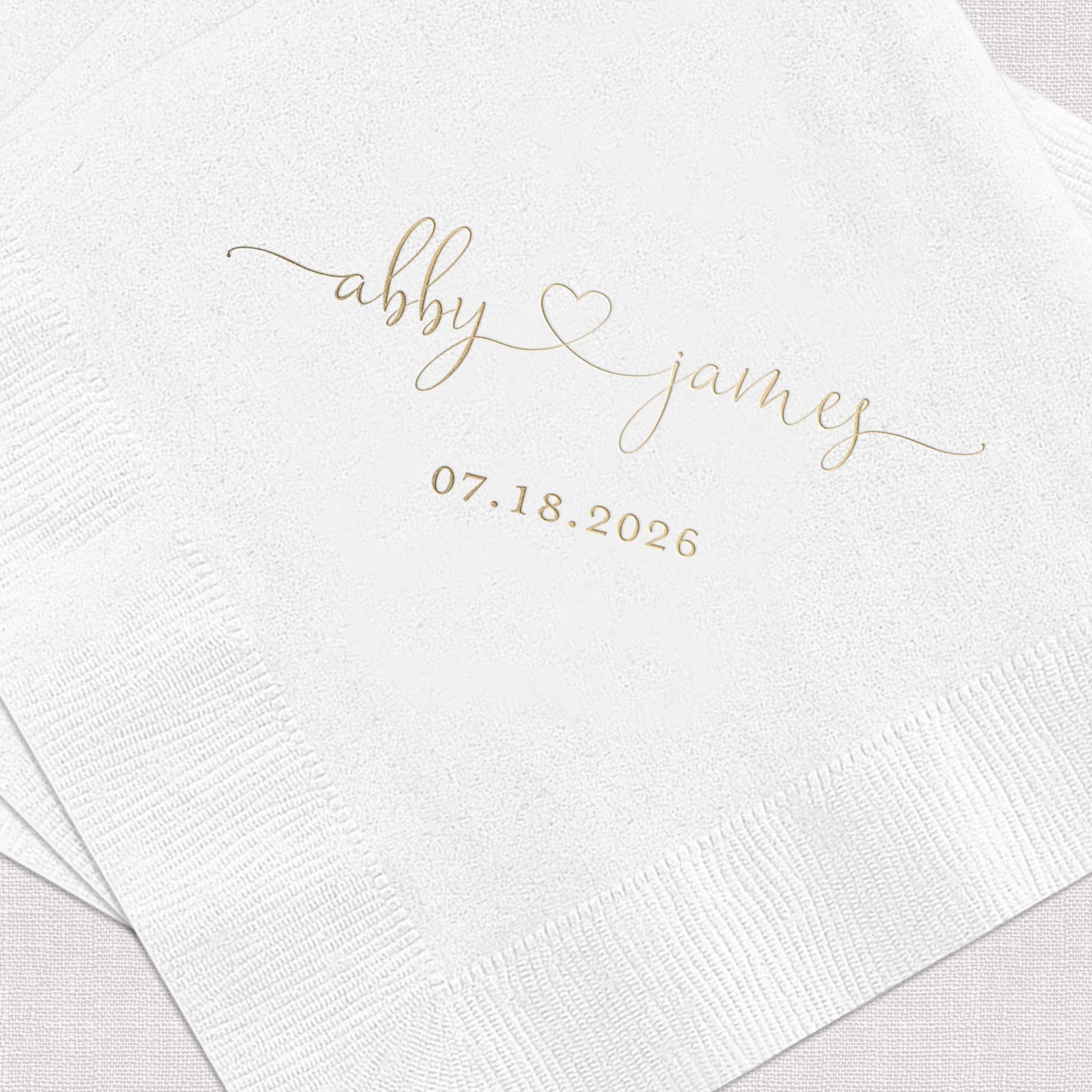 Personalized Wedding Napkins