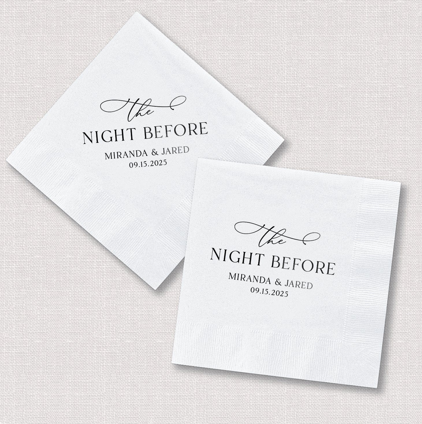 The Night Before Collection | Cocktail Napkin & Shatterproof Cup Bundle