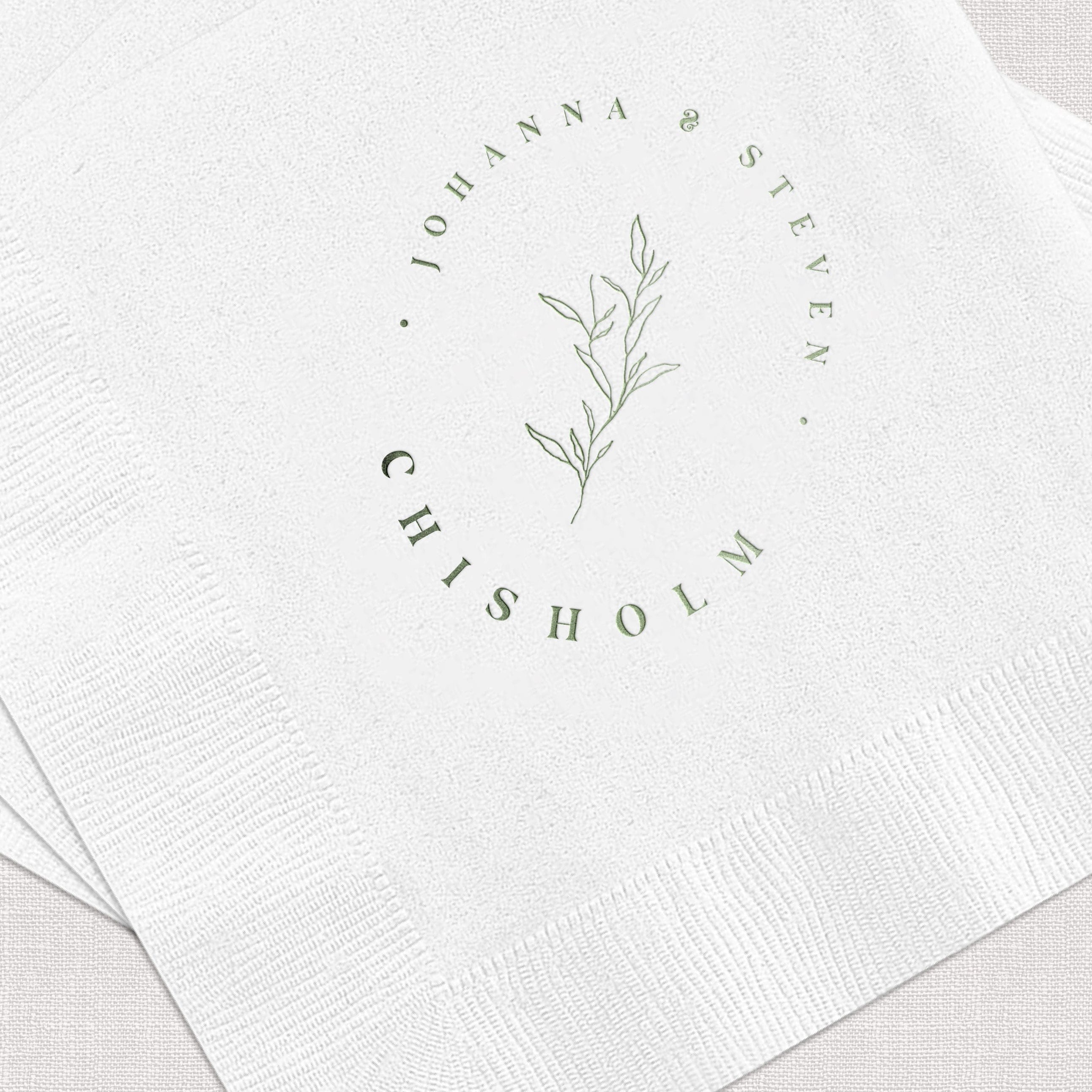Custom Wedding Napkins
