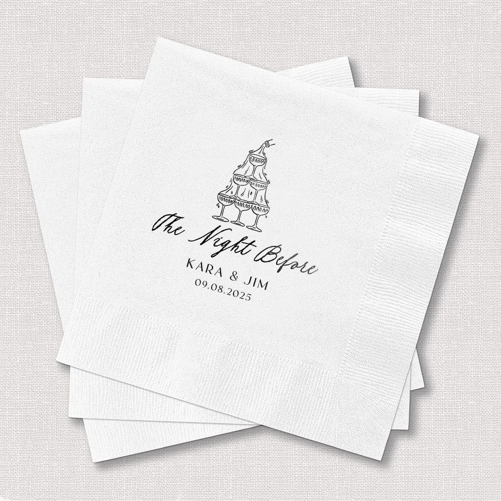 Sip the Night Before Rehearsal Dinner Wedding Napkins