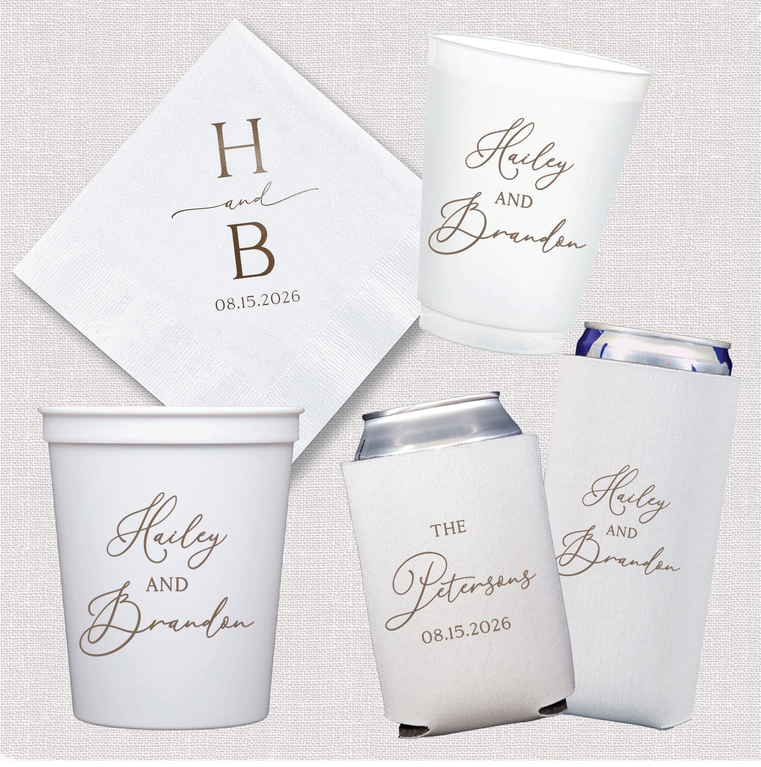 Modern Initial Wedding Collection | Personalized Wedding Bundle