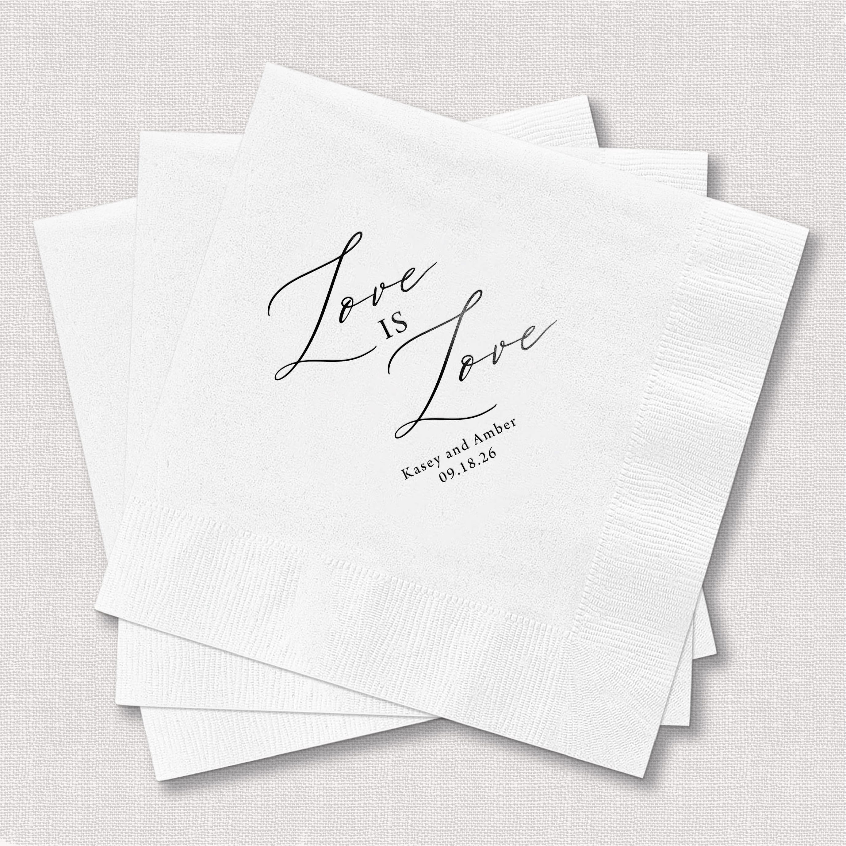 LGBTQ Wedding Napkins - More Options Available