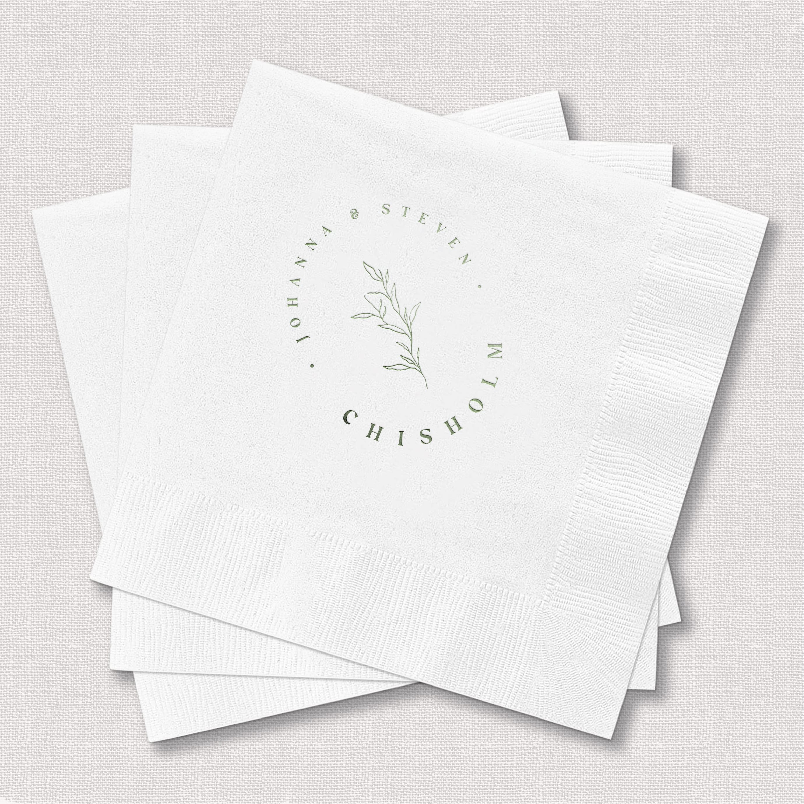 Custom Wedding Napkins