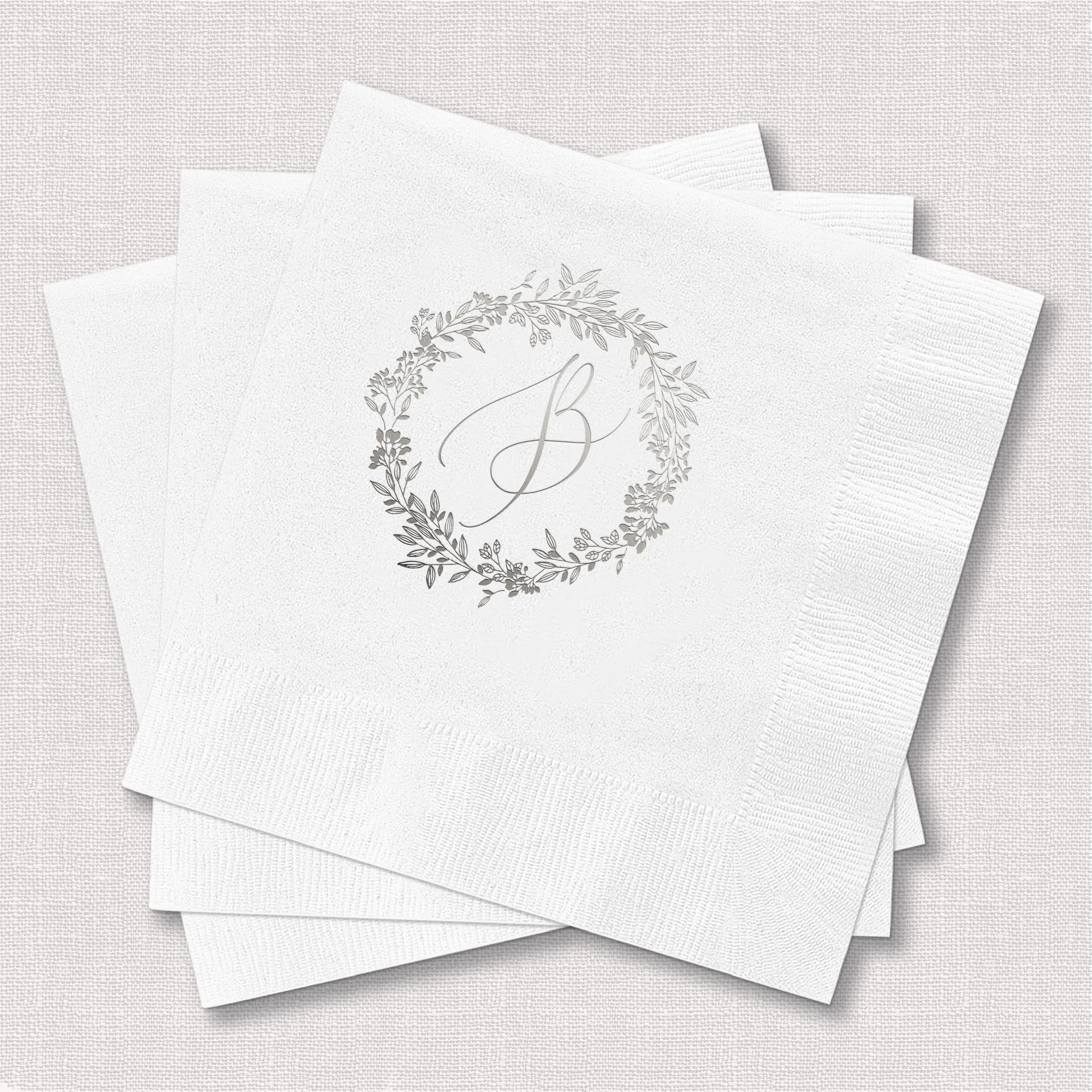 Personalized Monogram Wedding Napkins