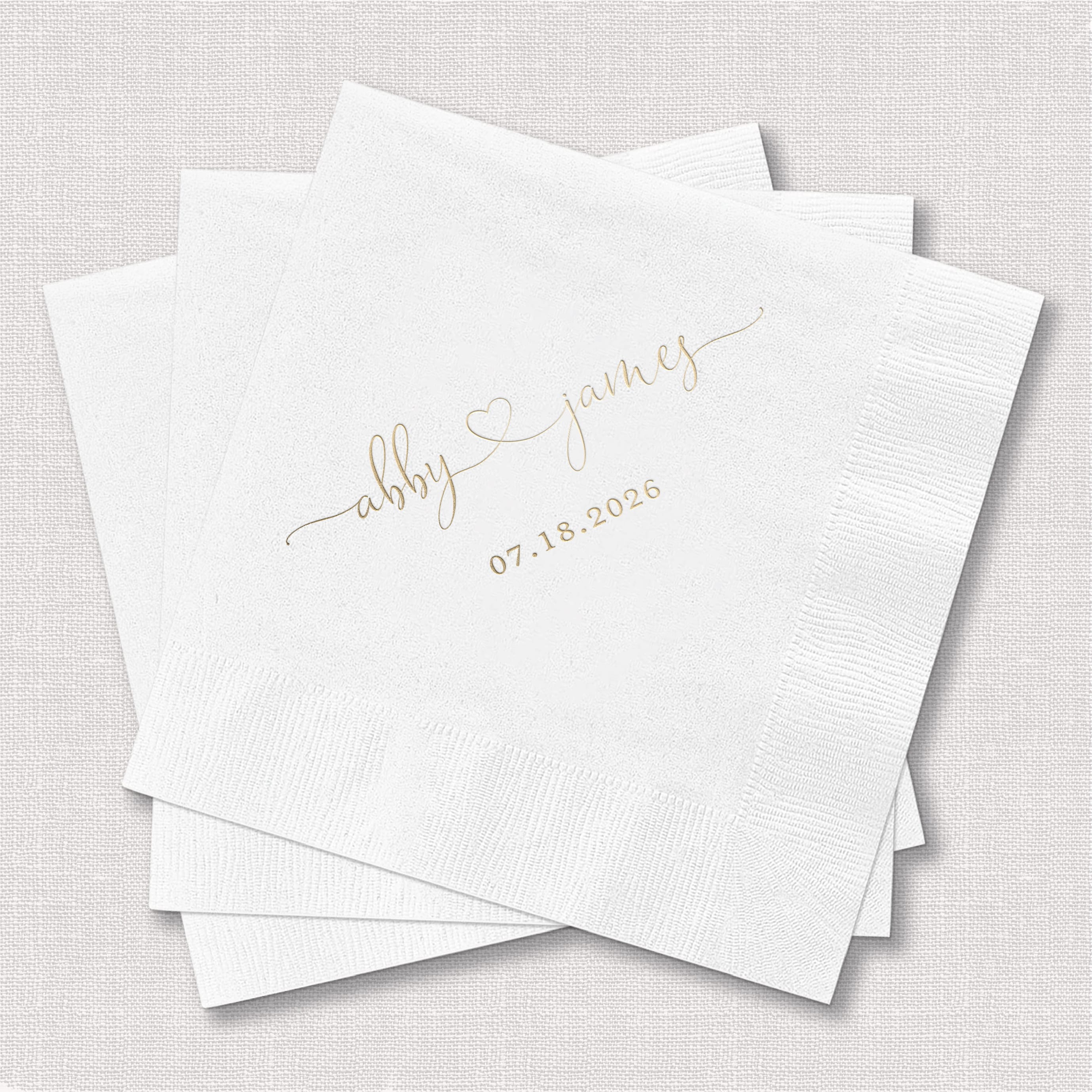 Personalized Wedding Napkins
