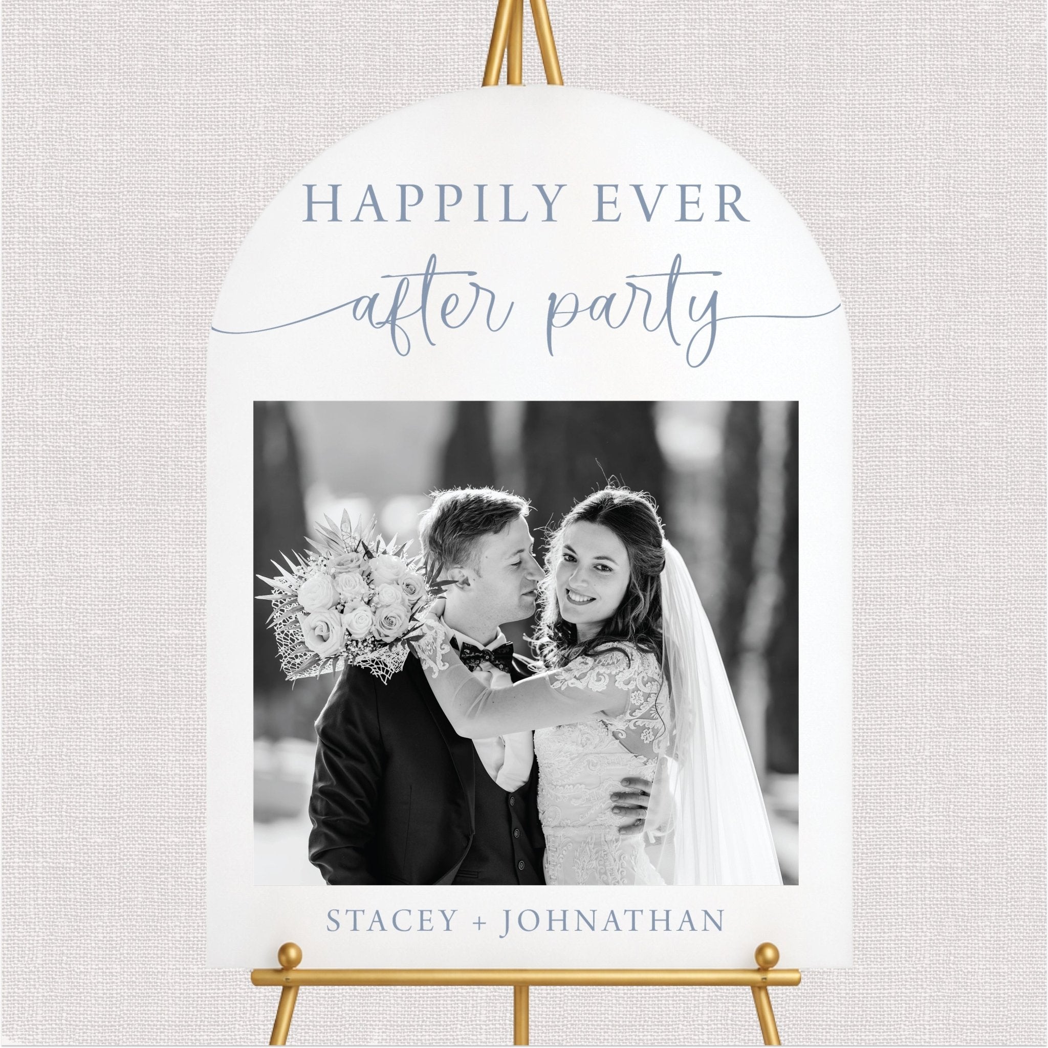 Happily Ever After Party Custom Photo Wedding Sign