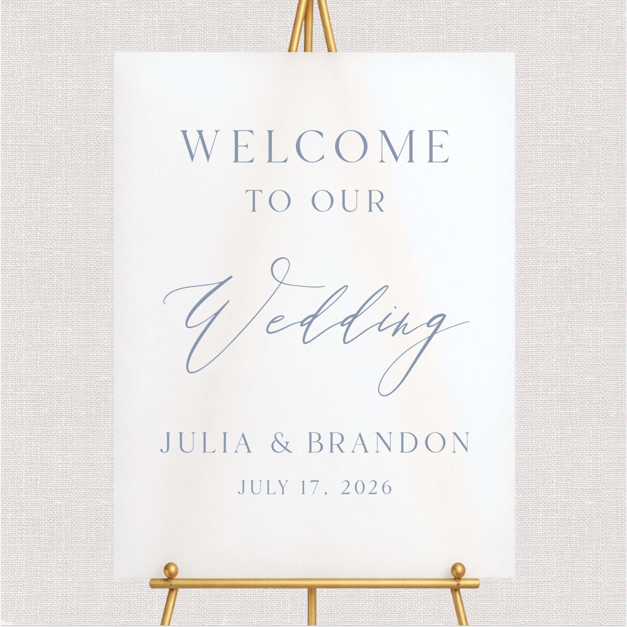 Welcome To Our Wedding Sign