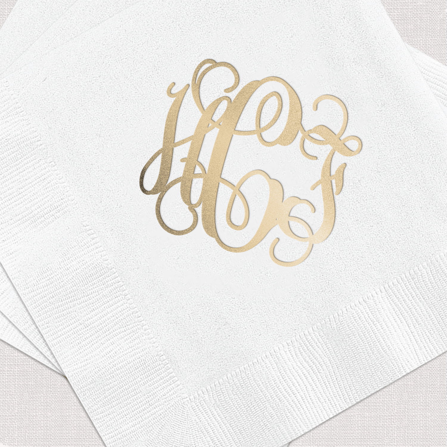 Monogram Wedding Napkins