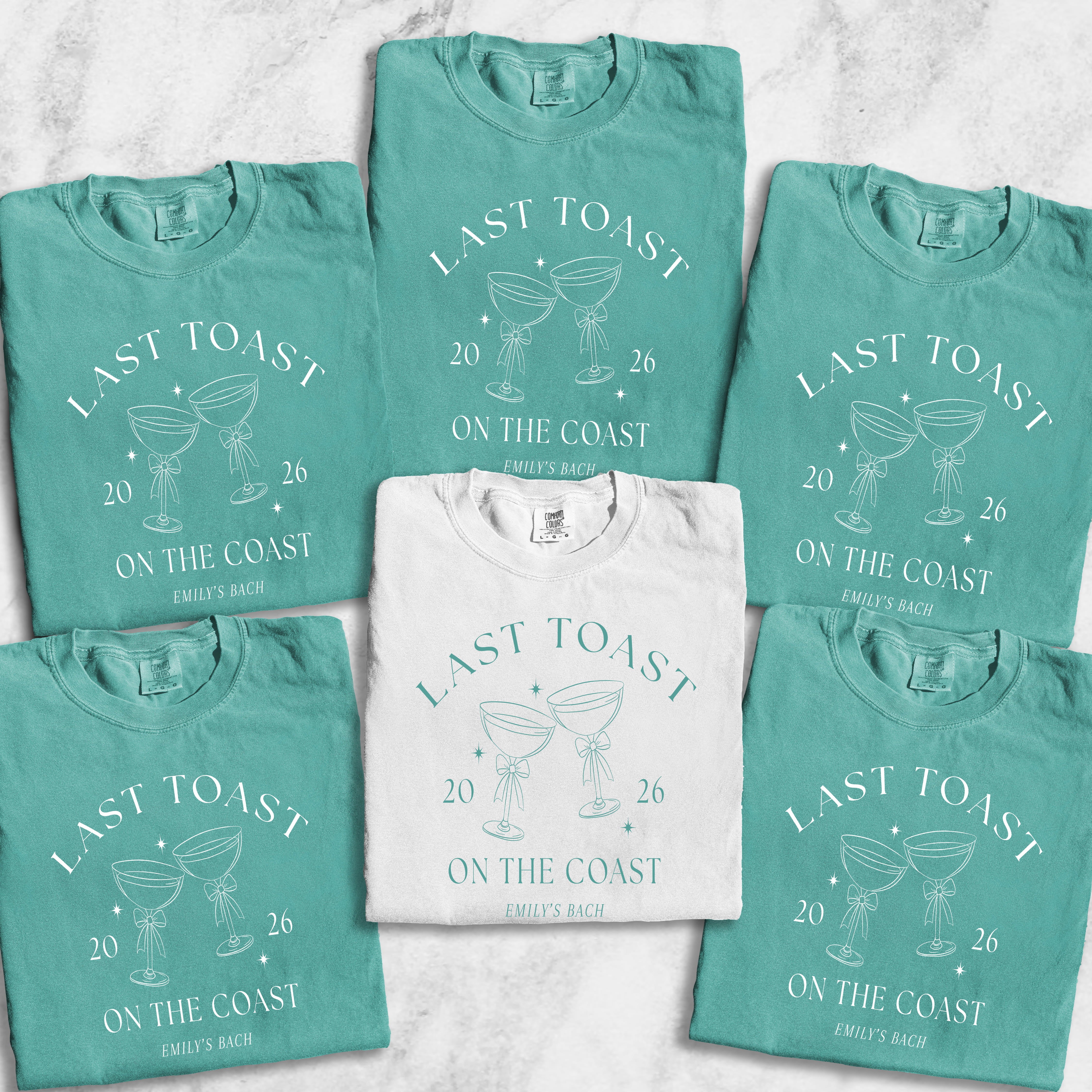 Last Toast on the Coast Bachelorette T-Shirt