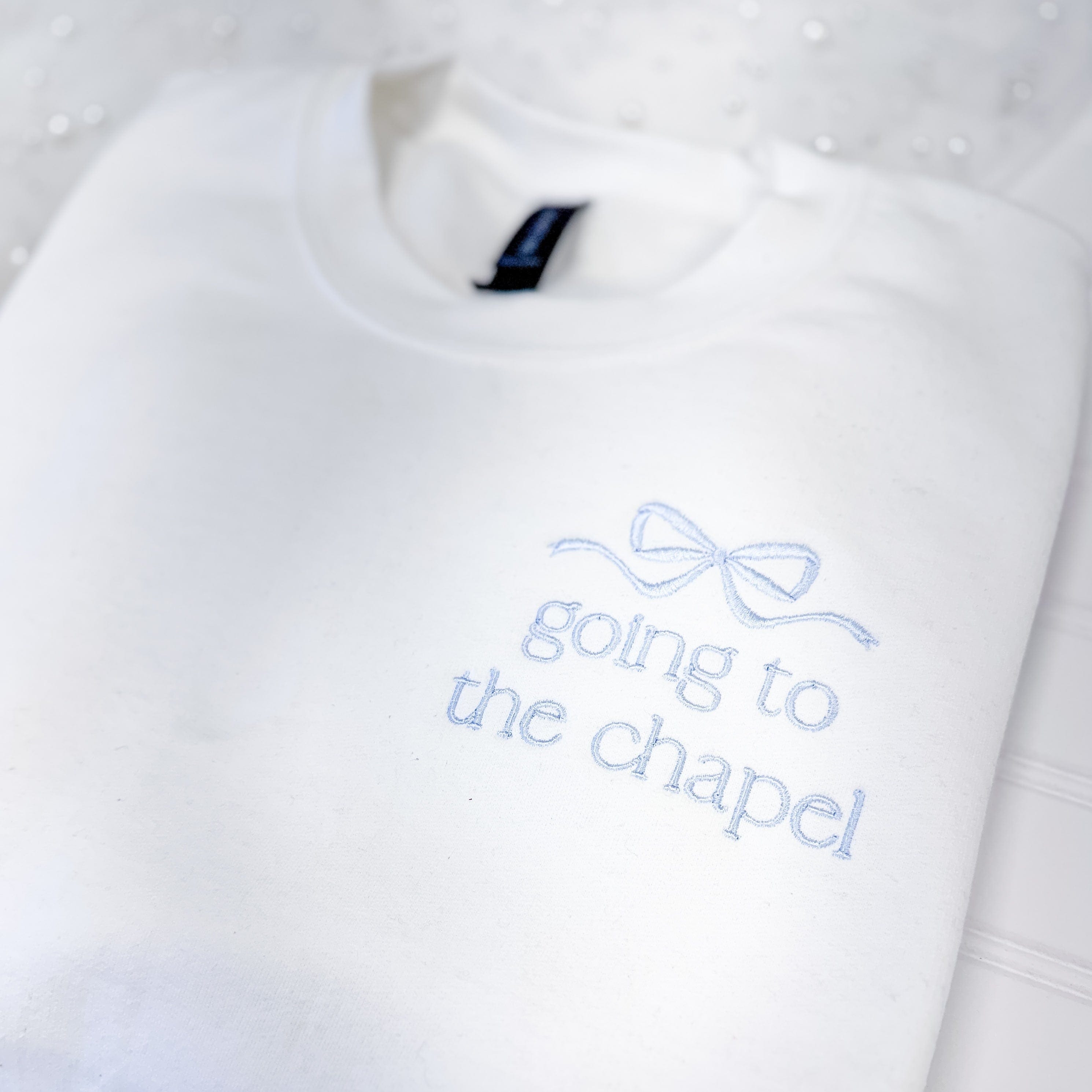 Going to the Chapel Embroidered Sweatshirt - Sweatshirt - Embroidery