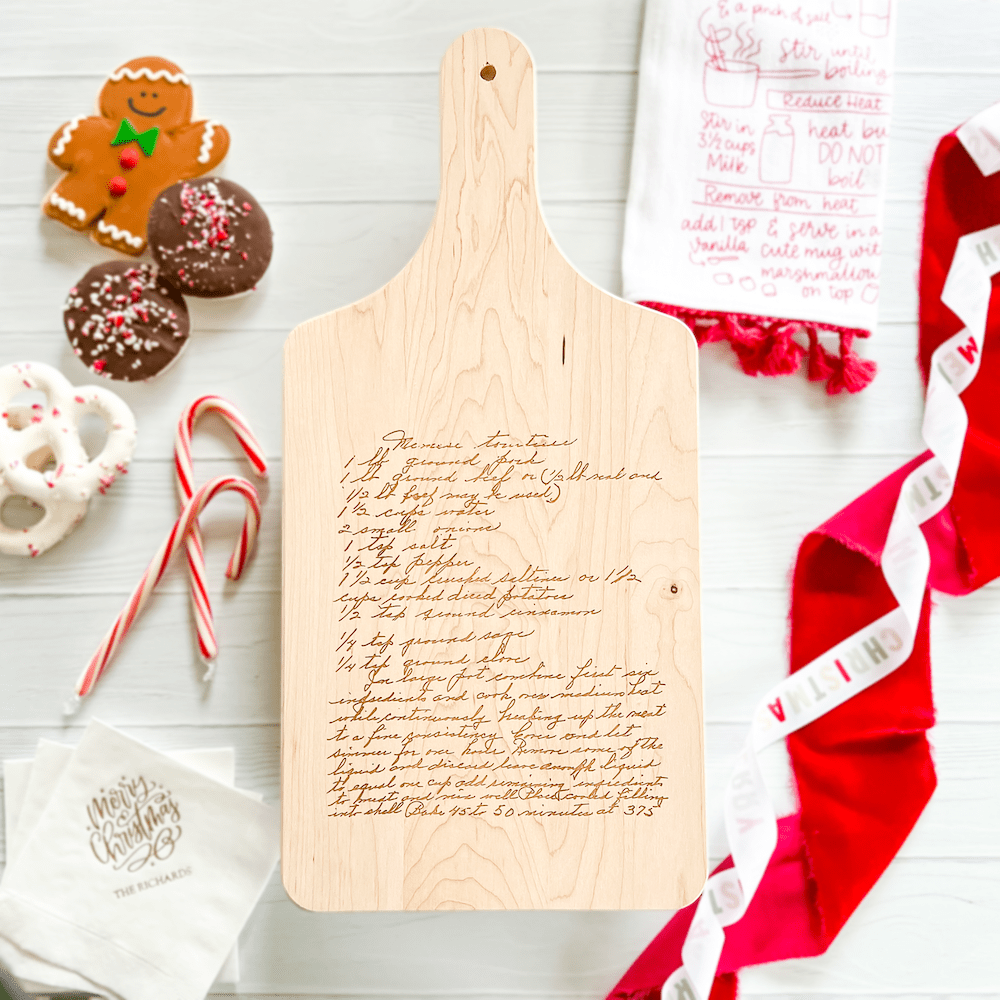 Personalized Recipe Engraved Cutting Board - Cutting Board