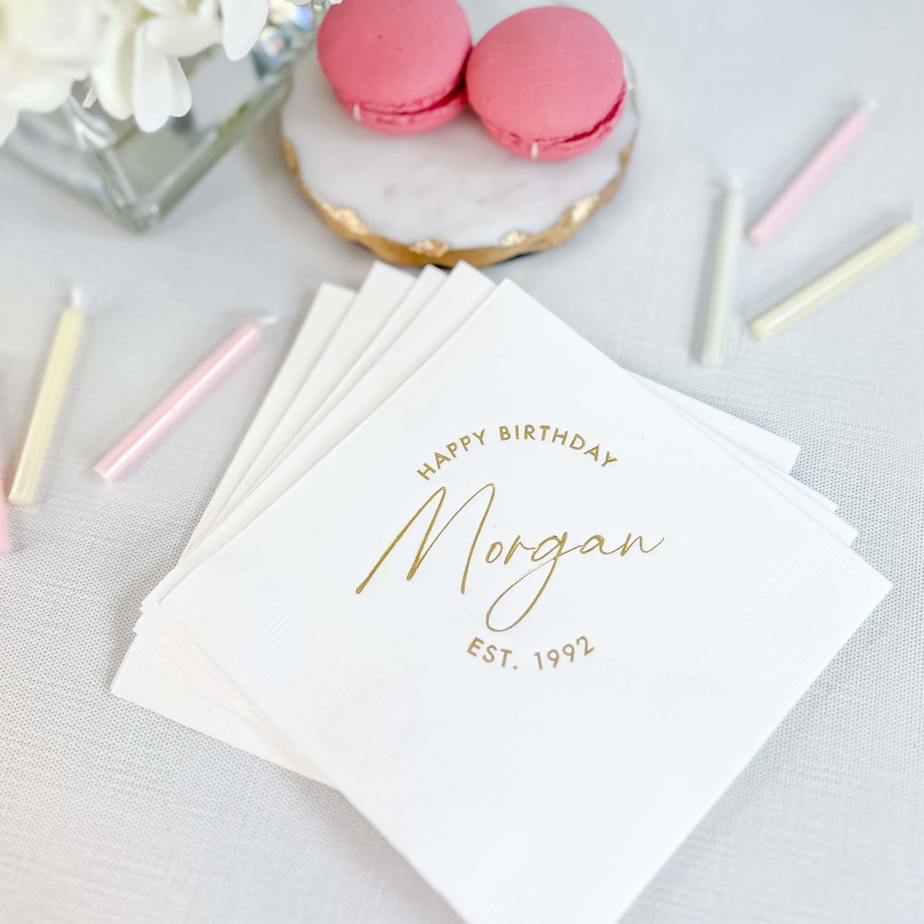 Born to Party Birthday Napkins - Napkins - Foil Stamped