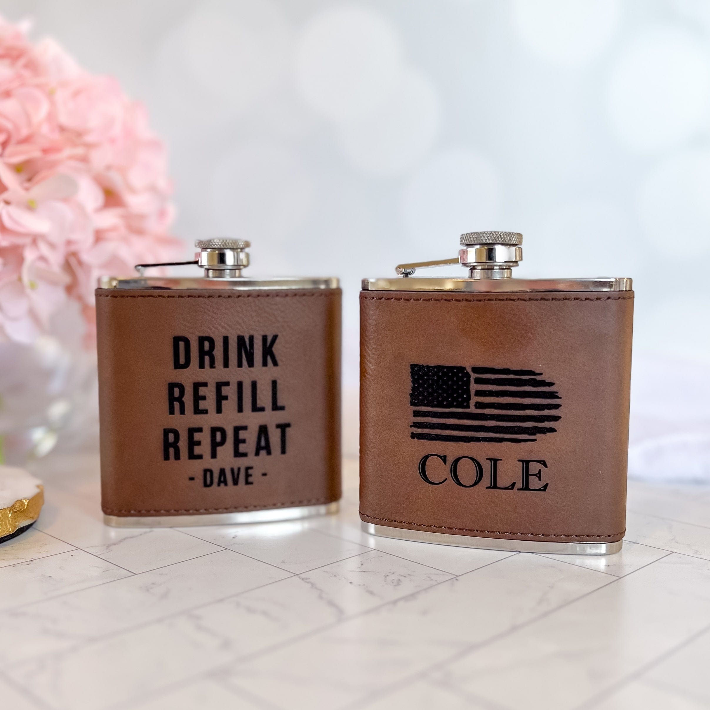 Personalized Groomsmen Flask - Flask