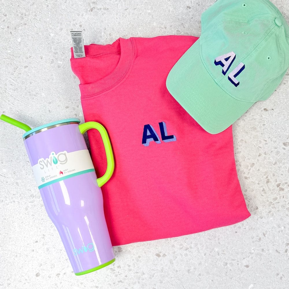 Block Monogram Relaxed Hat - Embroidery - Hat