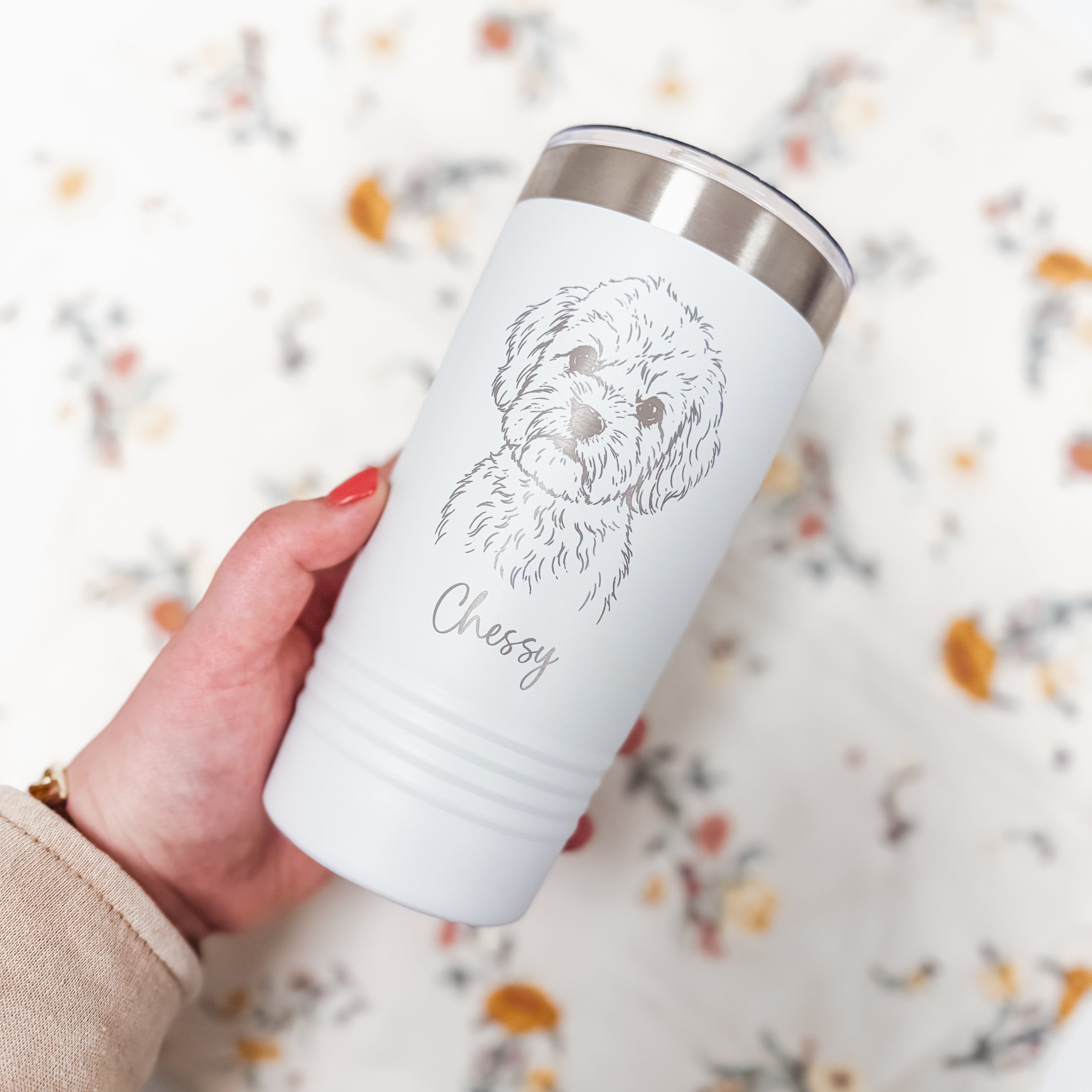 Custom Pet Portrait Tumbler