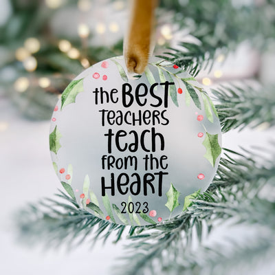 The Best Teachers Christmas Ornament