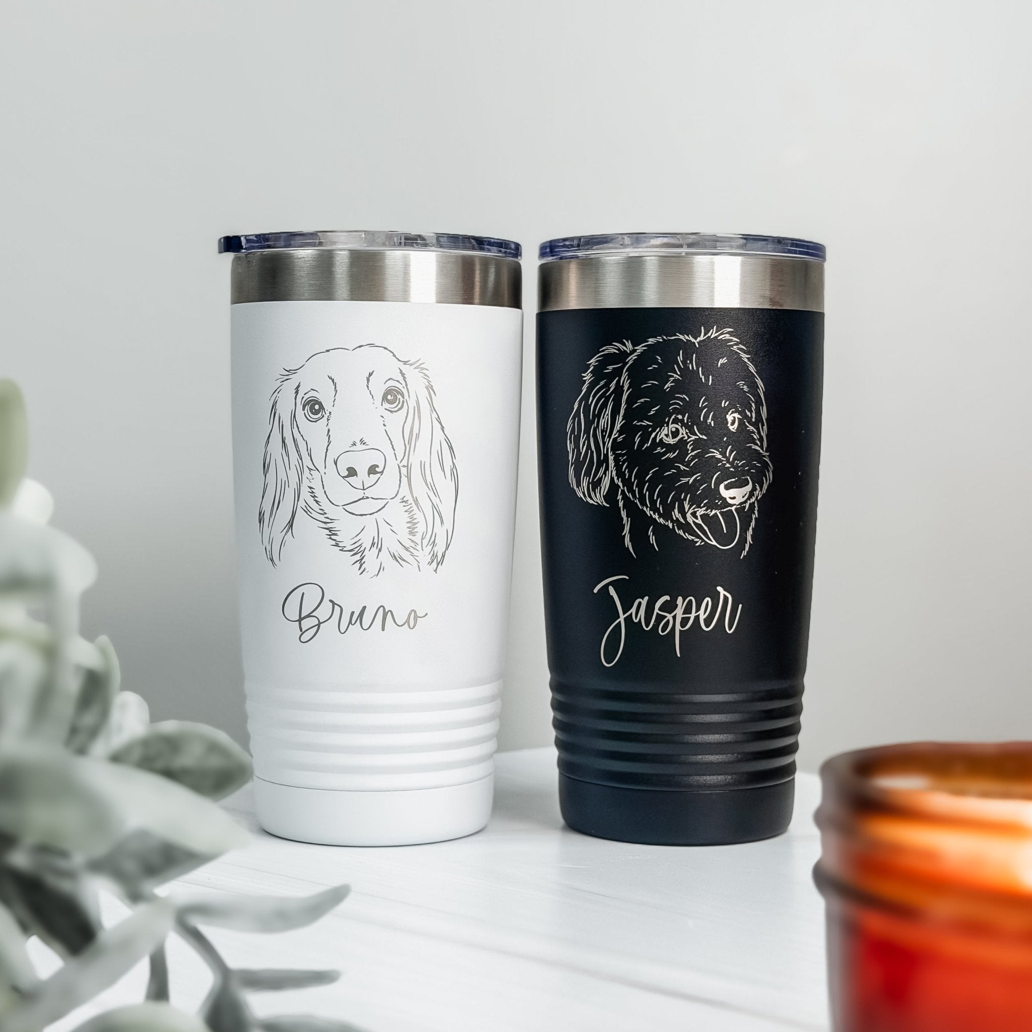 Custom Pet Portrait Tumbler