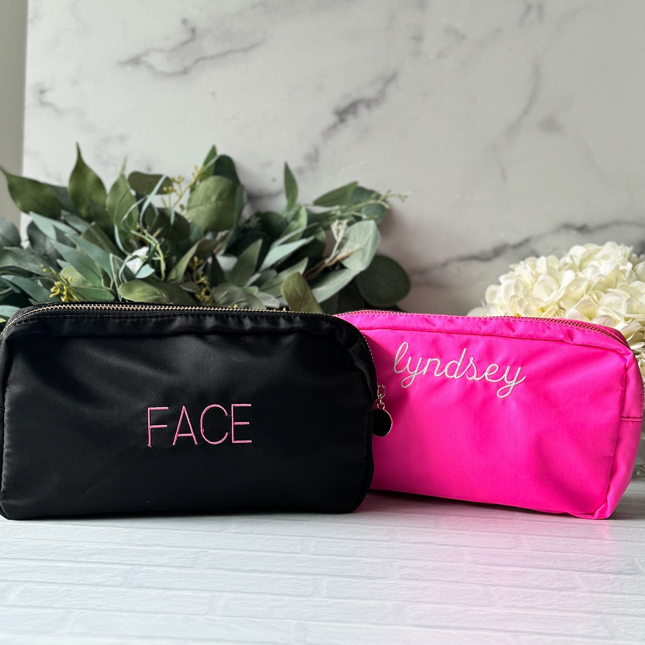 Personalized Nylon Cosmetic Bag - Embroidery - Tote Bag