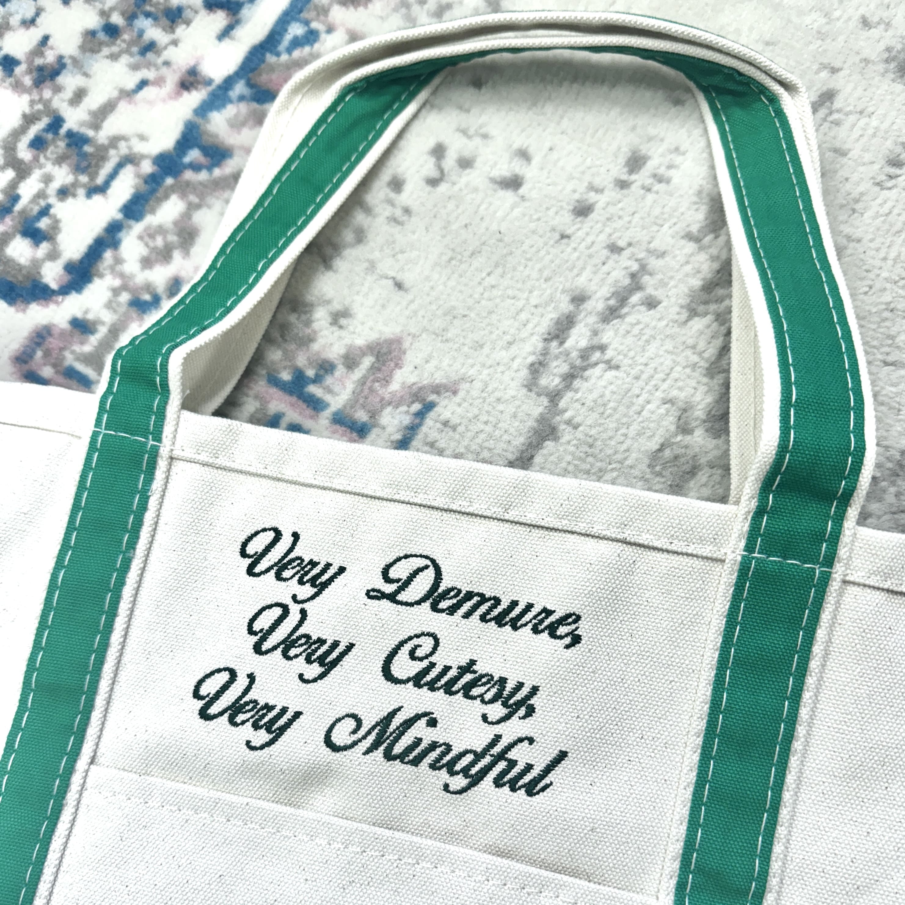 Very Demure Classic Tote Bag - Embroidery - Tote Bag