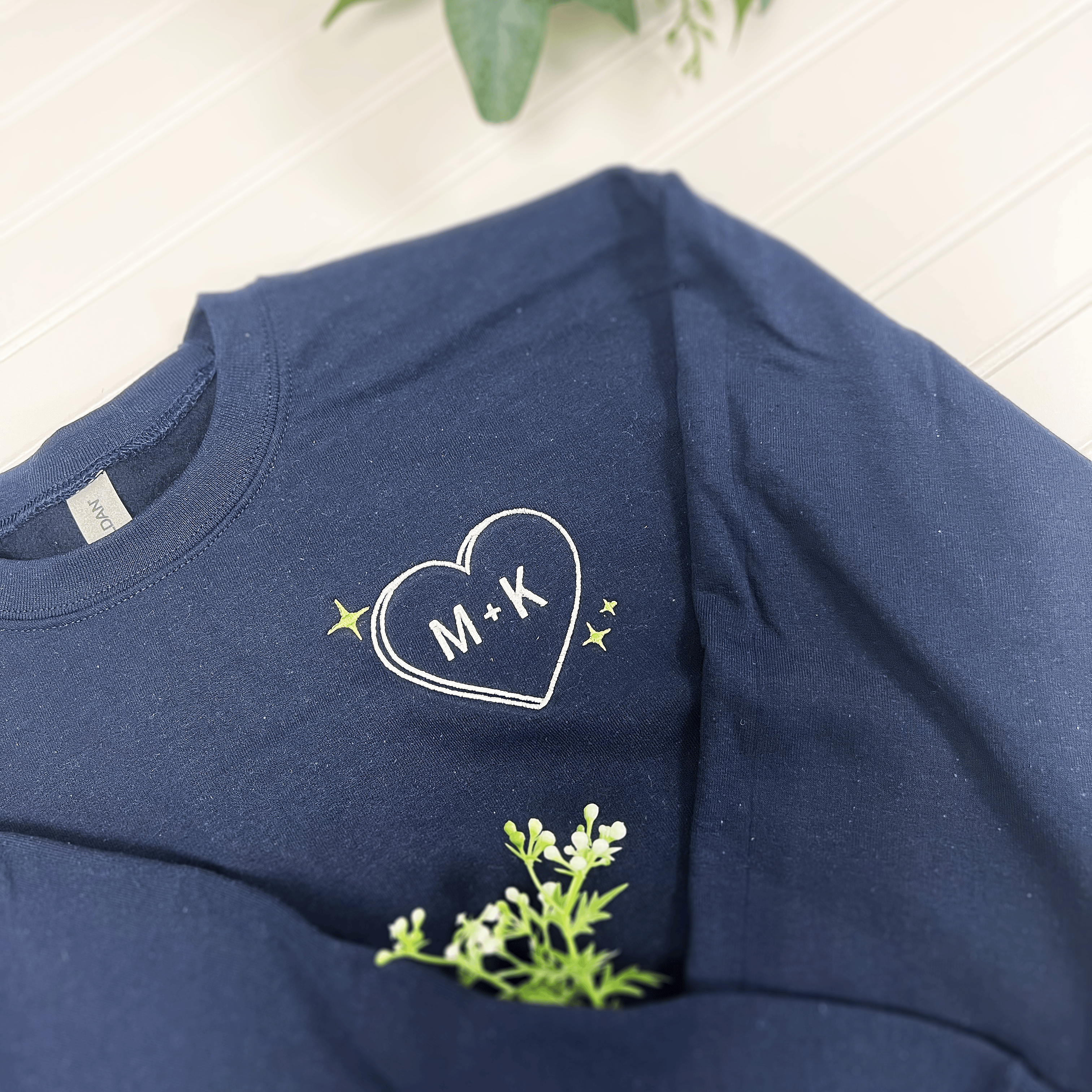 Personalized Candy Heart Valentine Sweatshirt