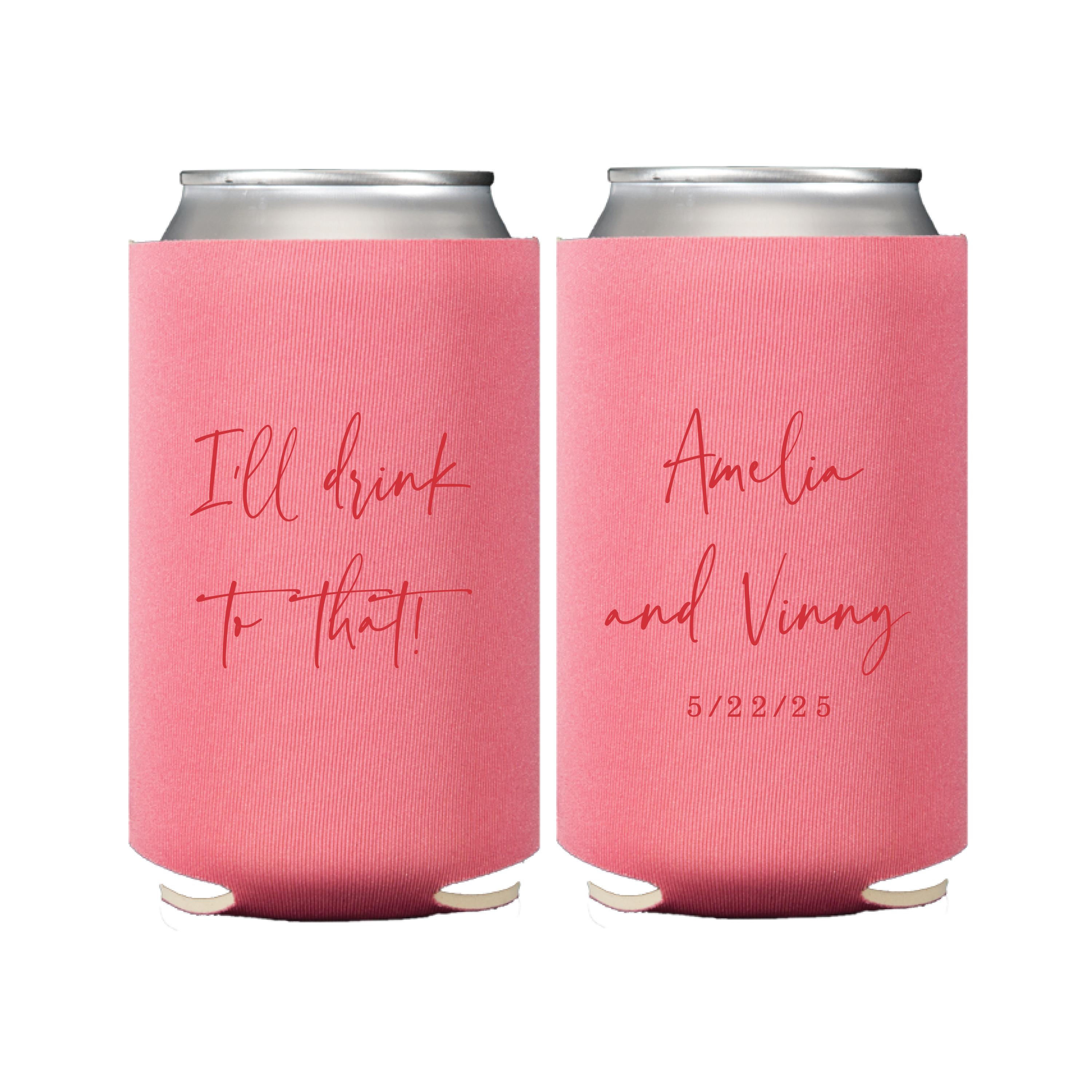 I'll Drink to That Wedding Reception Bar Can Coolers - Can Cooler