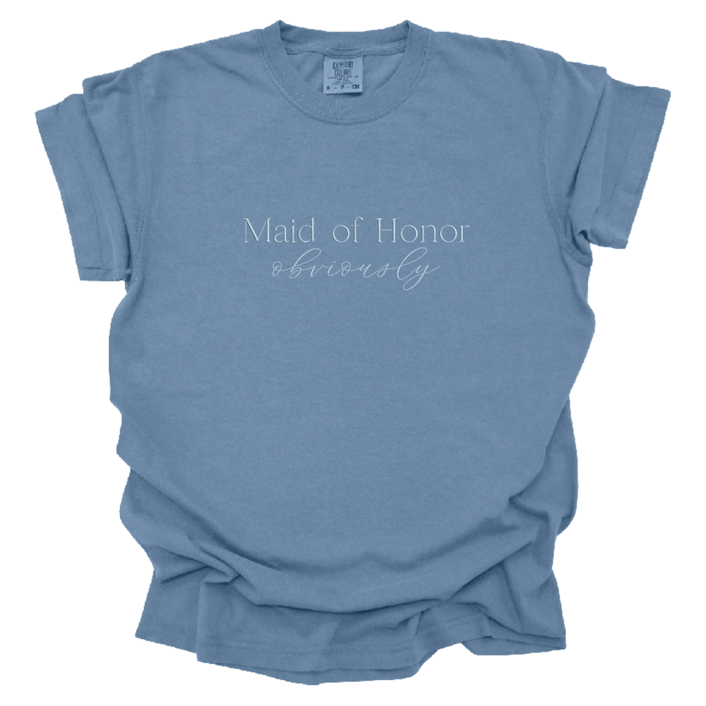 Maid of Honor T-shirt - Embroidery - Tshirt